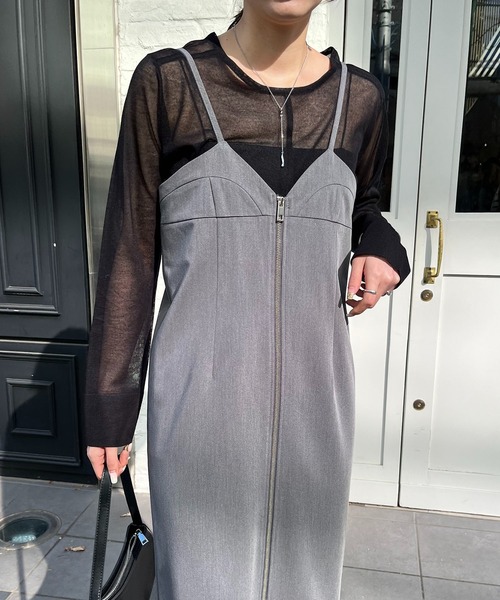 「CAPRICIEUX LE'MAGE」 サロペットスカート FREE ブラック レディース_画像7
