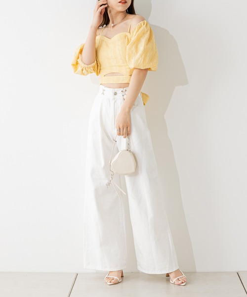「Chico」 デニムパンツ 0 グレー レディース_画像6