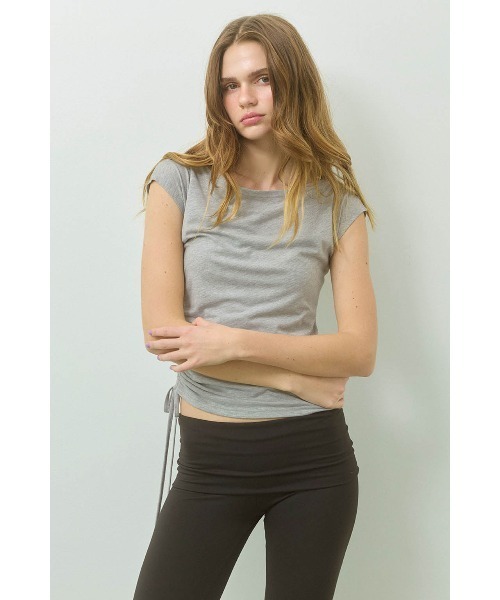 ALEXIA STAM（アリシアスタン） tシャツ Drawstring Tee /サイド