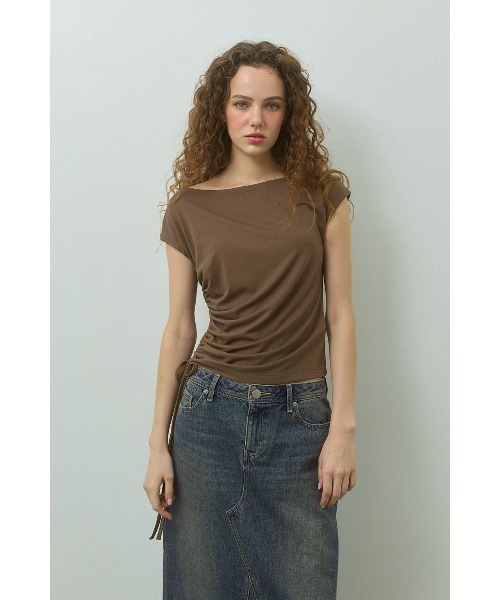 ALEXIA STAM（アリシアスタン） tシャツ Drawstring Tee /サイド