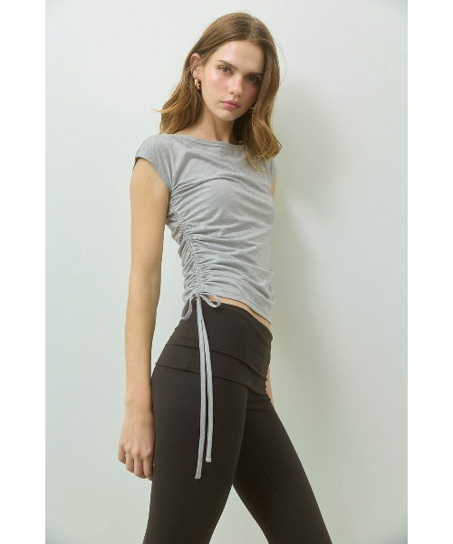 ALEXIA STAM（アリシアスタン） tシャツ Drawstring Tee /サイド