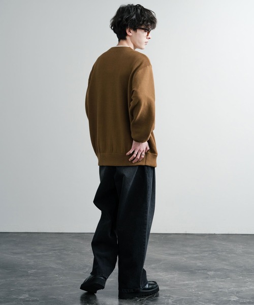「U.S. POLO ASSN.」 ニットカーディガン L ベージュ メンズ_画像9