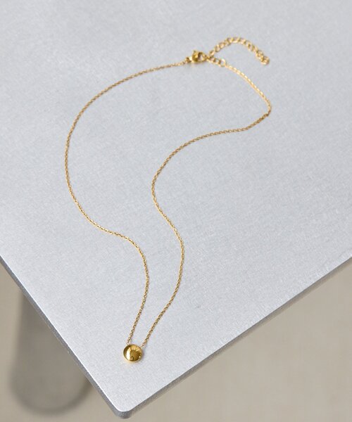 ネックレス 「金属アレルギー対応/ステンレス」平丸トップネックレス レディースの画像