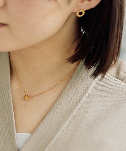 ネックレス 「金属アレルギー対応/ステンレス」平丸トップネックレス レディースの画像