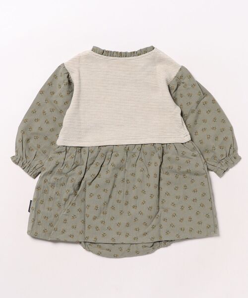 「combimini」 「KIDS」長袖ワンピース - ベージュ キッズ_画像2