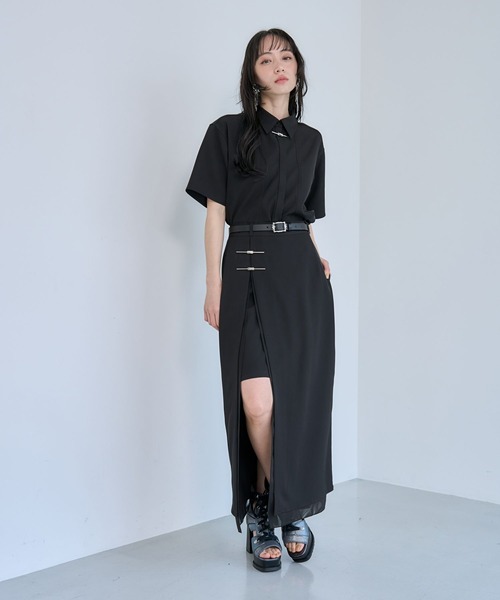 【本日限りお値下げ】HARE カナグスリットナロースカート HARE（ハレ） ロング スカート カナグスリットナロースカート(HARE