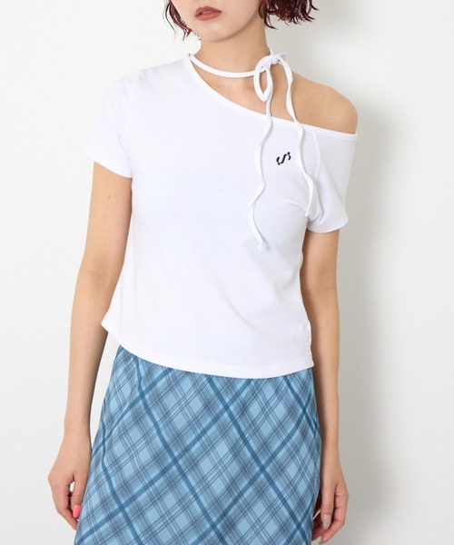SLY（スライ） tシャツ ONE SHOULDER S. TOPS ワンショルダーエス 