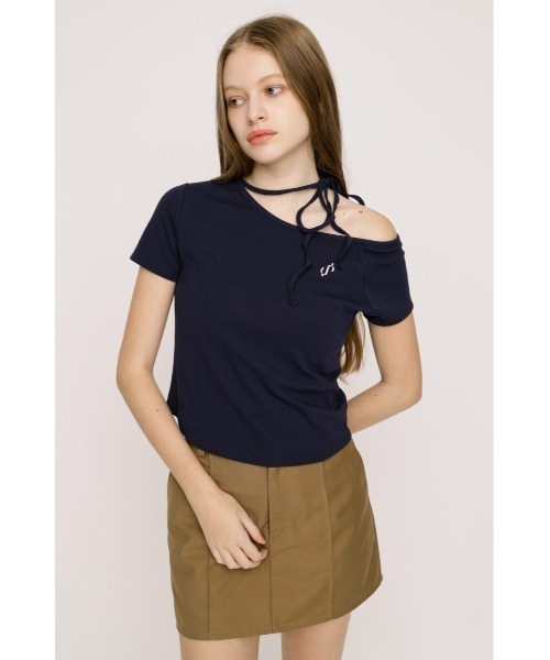 SLY（スライ） tシャツ 半袖 ONE SHOULDER S. TOPS ワンショルダーエス 