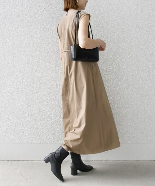 「SHIPS any」 ノースリーブワンピース ONE SIZE ネイビー レディース_画像5