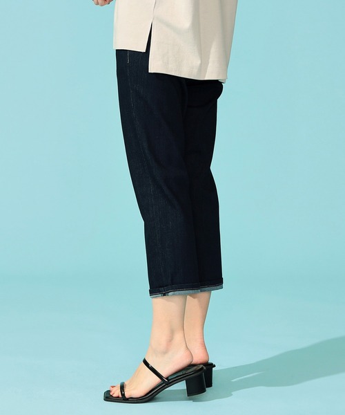 「C17」 クロップドパンツ MEDIUM グレー レディース_画像2