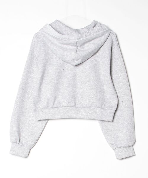 「OLIVE des OLIVE」 ジップアップパーカー S グレー レディース_画像2