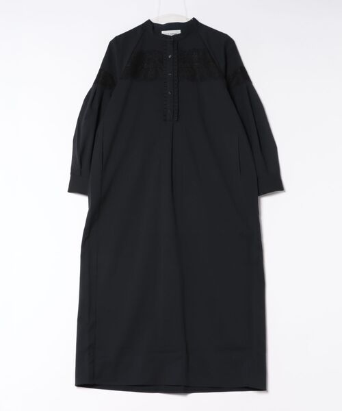 美品　マリリンムーン　ワンピース　黒　マキシ丈　ティアード 2Way 25SS Marilyn Moon（マリリンムーン） ワンピース heather eyelash lace