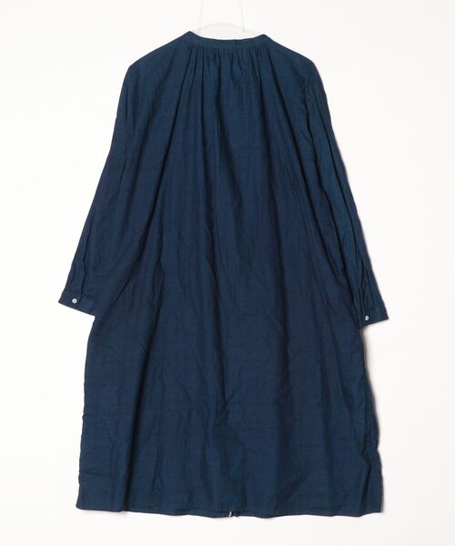 「ichi」 長袖ワンピース ONE SIZE ダークインディゴブルー レディース_画像2