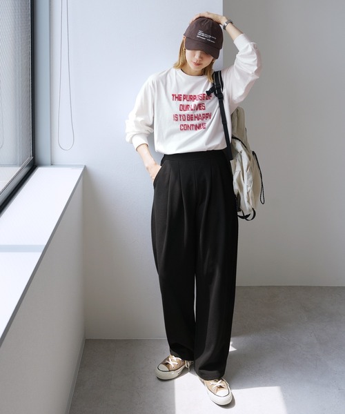 「reca」 スラックス M ブラック レディース_画像7