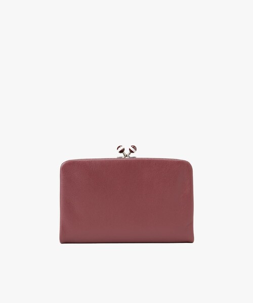 agnes b.（アニエスベー） 二つ折り 二つ折り財布 財布 レザー がま口