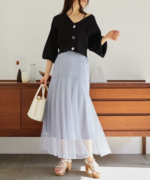 「MAJESTIC LEGON」 ニットカーディガン MEDIUM ピンク レディース_画像2
