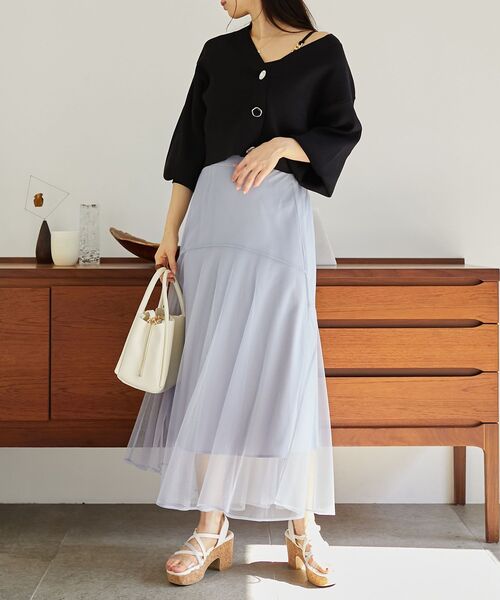 「MAJESTIC LEGON」 ニットカーディガン MEDIUM ピンク レディース_画像3