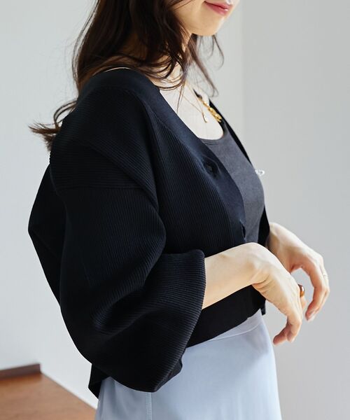 「MAJESTIC LEGON」 ニットカーディガン MEDIUM ピンク レディース_画像8