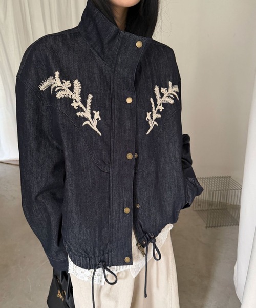CHUN CHUN NOTES ブルゾン アウター 26AW/ボタニカル刺繍 スタンド