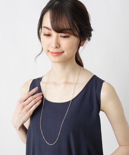 ネックレス K10トゥインクル ネックレス レディースの画像