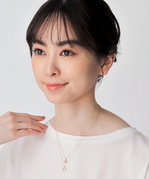 COCOSHNIK（ココシュニック） ネックレス K10コインモチーフ アンジュ