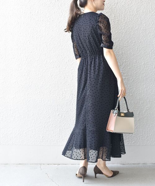 ships little black パーティードレス ワンピース black:ドット 