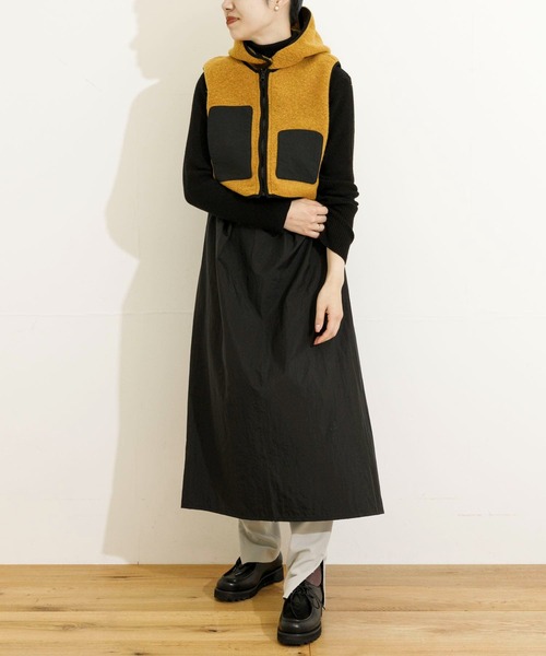 ベスト ジレ THE GOODLAND MARKET　バラクラバ付マルチウェイベスト レディース THE GOODLAND MARKET ベスト ジレ MARKET バラクラバ付マルチ