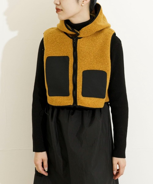 ベスト ジレ THE GOODLAND MARKET　バラクラバ付マルチウェイベスト レディース THE GOODLAND MARKET ベスト ジレ MARKET バラクラバ付マルチ