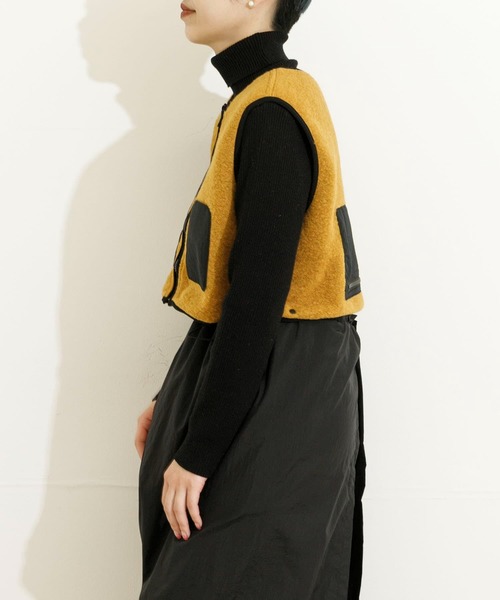 ベスト ジレ THE GOODLAND MARKET　バラクラバ付マルチウェイベスト レディース THE GOODLAND MARKET ベスト ジレ MARKET バラクラバ付マルチ