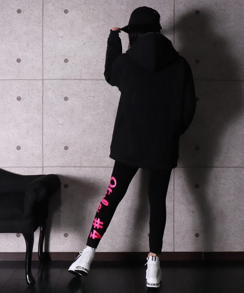 LUXE/R レギンス スパッツ (RM)「LUXE/R」ストレッチ 蛍光 筆記