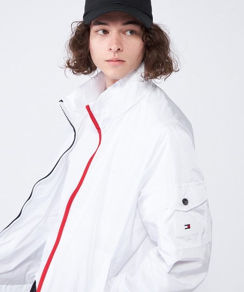 【希少】トミーフィルガー 美品 レアジップアップブルゾンUSA M TOMMY HILFIGER トミー ヒルフィガー ジップアップパーカー