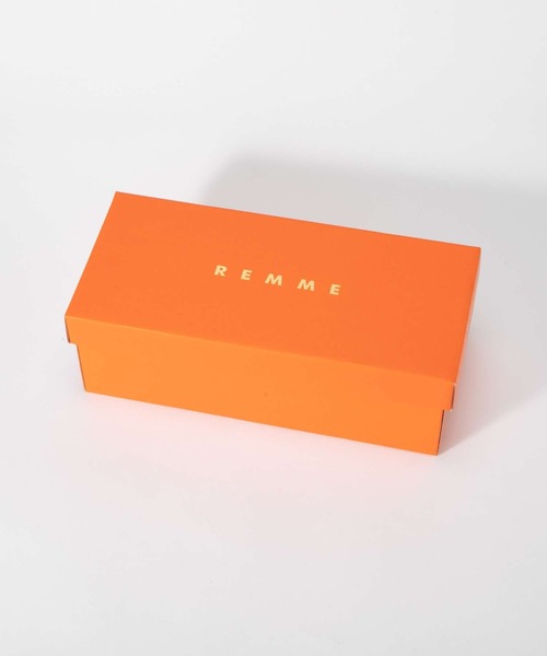 【未使用美品！】レメ　remme サンダル　ブラウン　フラット　カジュアル 未使用美品】レメ remme サンダル フラット ブラウンの通販 by