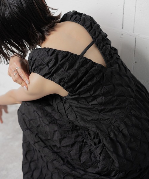 ANOGH ワンピース EMBROIDERED JACQUARD TIERED DRESS : ZOZOTOWN  