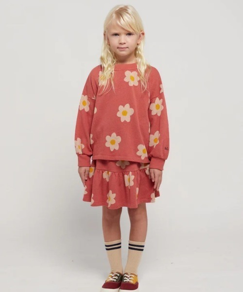 BOBO CHOSES トレーナー Big Flower all over sweatshirt キッズ