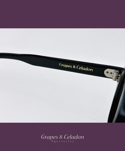 Grapes ＆ Celadon 伊達メガネ メガネ 眼鏡 Grapes＆Celadon 