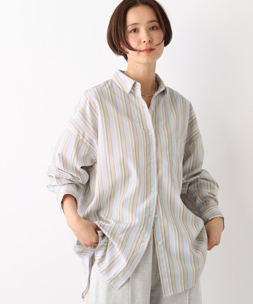 LEPSIM ブラウス シャツ ストライプBIGシャツ 108528 レディース