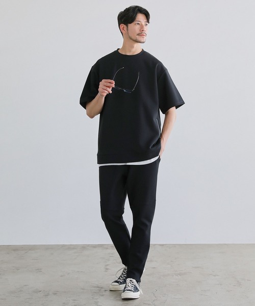 SPU tシャツ 「セットアップ対応」コットンポンチクルーネック