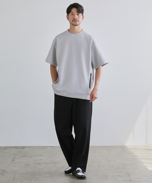 SPU tシャツ 「セットアップ対応」コットンポンチクルーネック