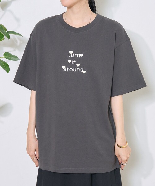 PLAY コムデギャルソン Tシャツ Wハート・ワッペン 黒