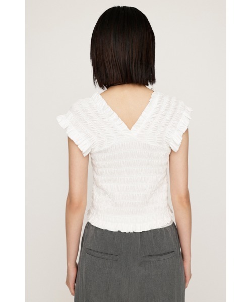 shirring bustier レディース SLY tシャツ 2WAY SHIRRING BUSTIER TOPS ツーウェイ