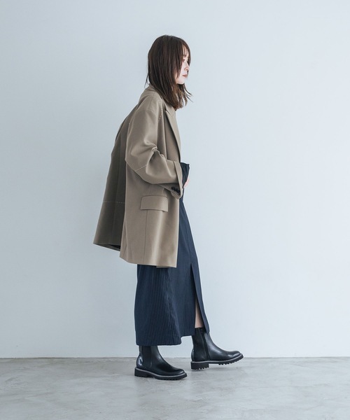 EVOL（イーボル） ブーツ 「EVOL」軽量ホワイトステッチサイドゴア