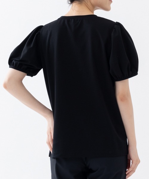 tシャツ 「SONO/ソーノ」パール＆ギャザーパフTEE レディース Sono tシャツ 「SONO/ソーノ」パール＆ギャザーパフTEE