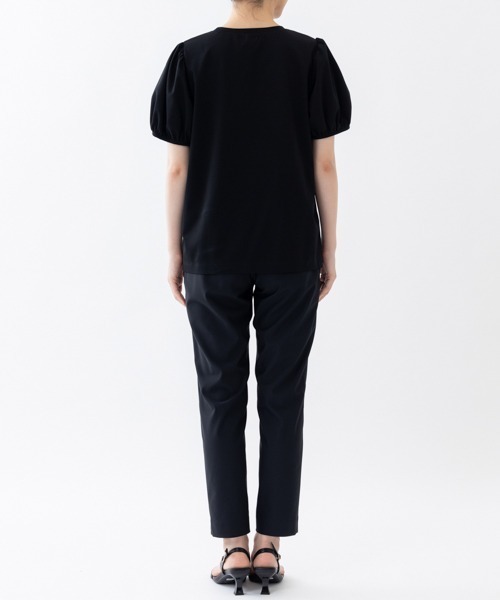 tシャツ 「SONO/ソーノ」パール＆ギャザーパフTEE レディース Sono tシャツ 「SONO/ソーノ」パール＆ギャザーパフTEE