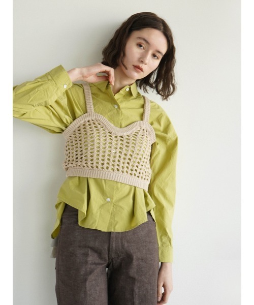 ブラウス シャツ Back long shirt レディース