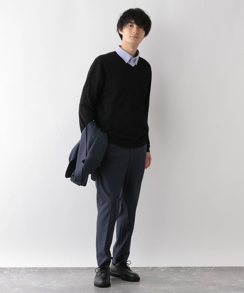 Black&White Vネックメンズ セーター Black&White Vネックメンズ セーター