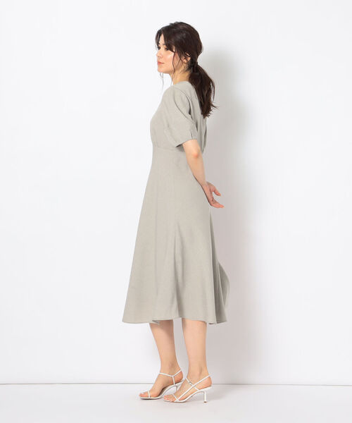 【新品&送料込】ノーリーズ/NOLLEYSワンピース 半袖 36 NOLLEY'S Sophi 「NOLLEY'S Sophi」 半袖ワンピース 36 カーキ