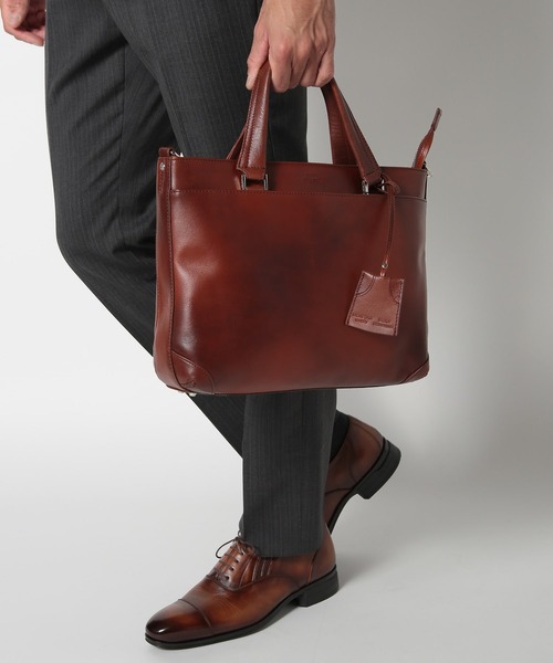 MEN'S BIGI トートバッグ 「SEEKER/シーカー」別注ムラレザー