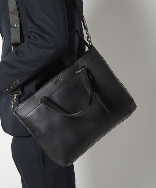 MEN'S BIGI トートバッグ 「SEEKER/シーカー」別注ムラレザー2WAY