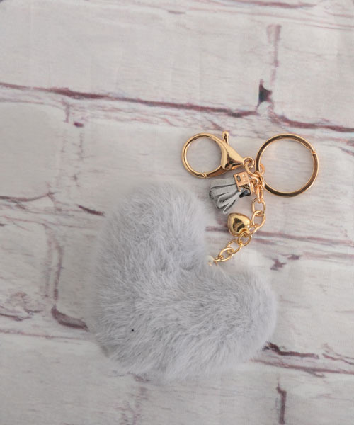 Mayree キーホルダー 「urge select」ふわふわ くすみカラー ハート