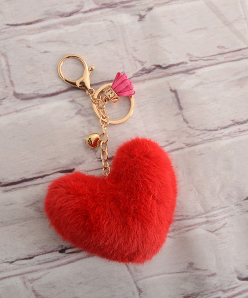 Mayree キーホルダー 「urge select」ふわふわ くすみカラー ハート